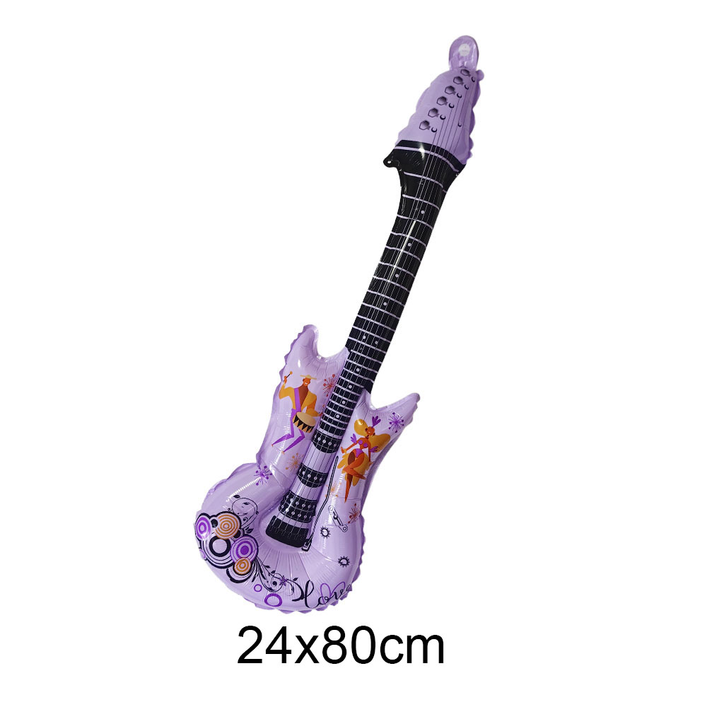 Musikaali juhlailmapallo disko 4d pallo nuotti kitara ilmapallo musiikkiteema syntymäpäiväsuihku valmistuminen rock syntymäpäiväkoristeet 80s/90s: Mintunvihreä