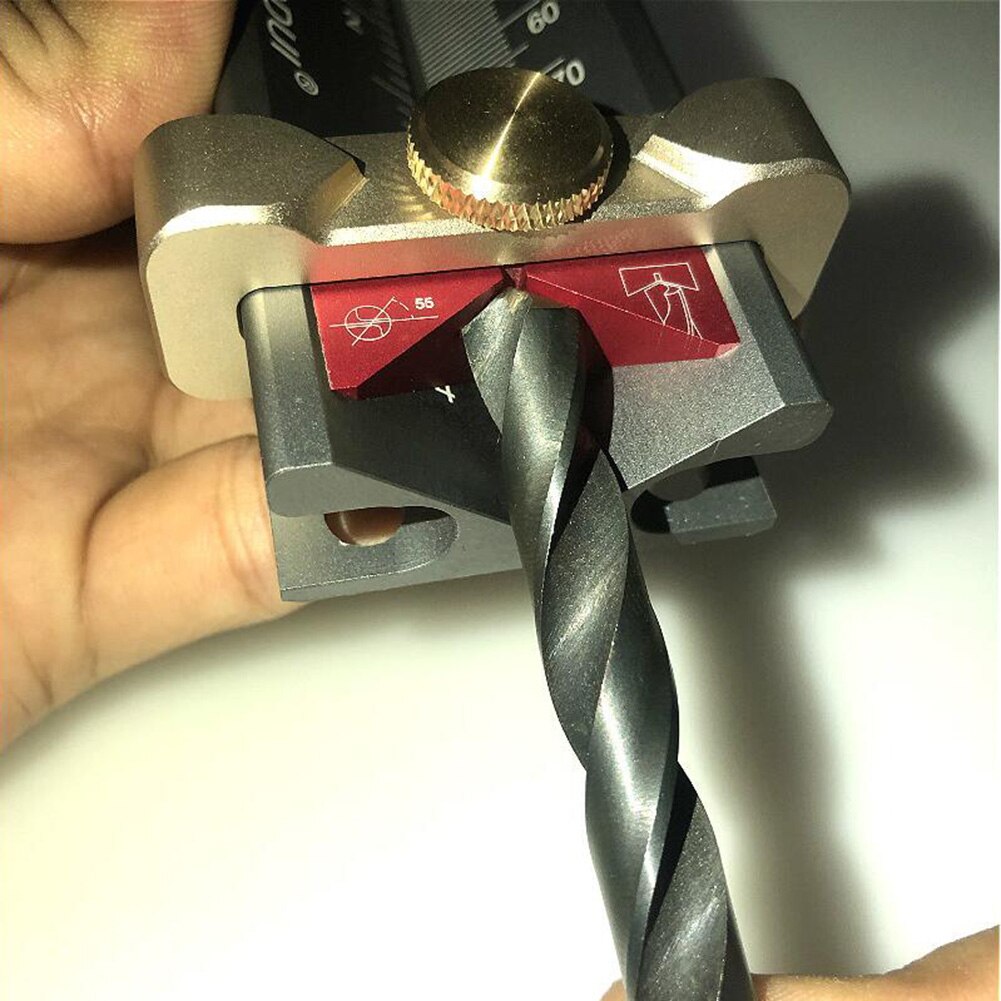 Trebearbeiding multifunksjonell aluminiumslegering borevinkelmåleinstrument sagblad boredybdemåleinstrument høydemåler