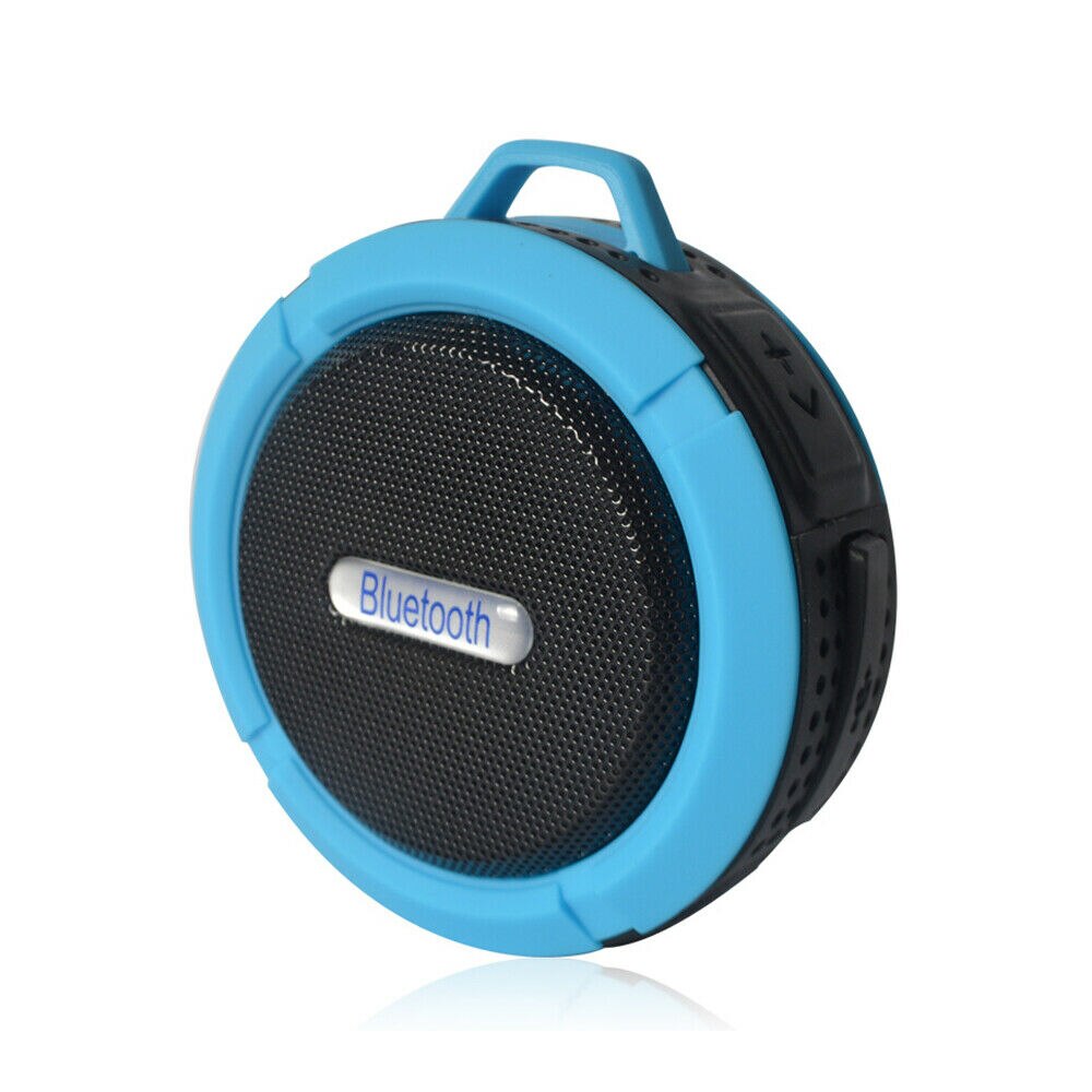 Bluetooth wireless shower speaker Portable hands-free music microphone For Shower, Bathroom, Car, Bike,Beach & Outdoor: Blue