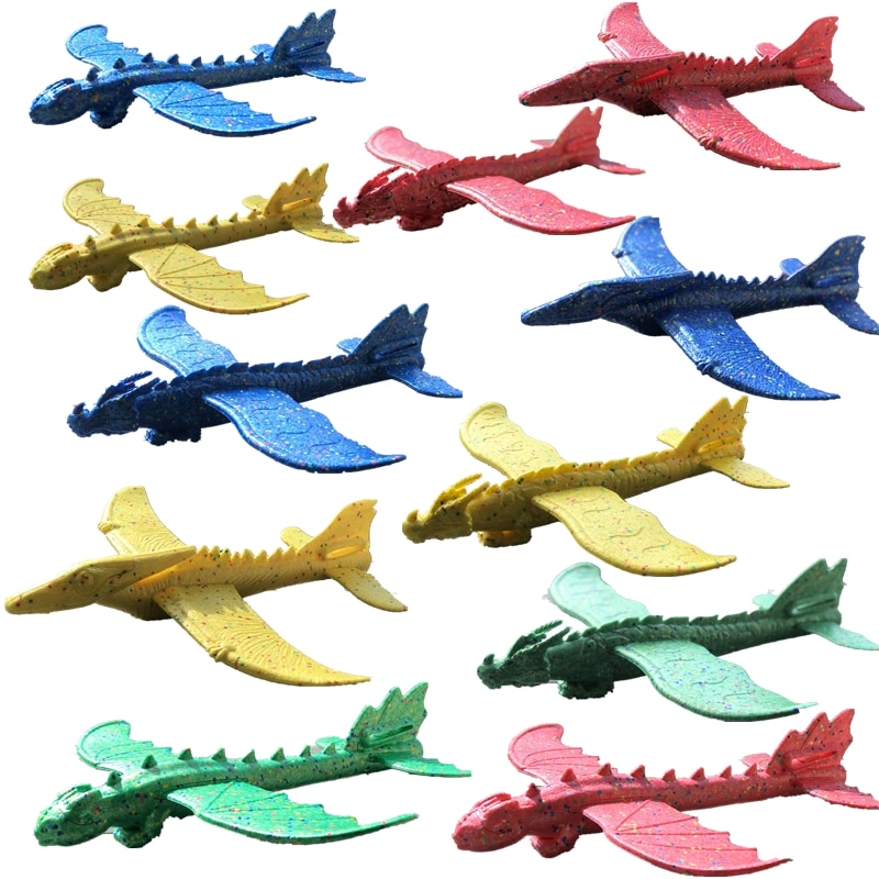 48Cm Hand Launch Gooien Zweefvliegtuig Vliegtuigen Traagheids Schuim Epp Vliegtuig Dinosaurus Trein Dragon Vliegtuig Model Outdoor Educatief Speelgoed