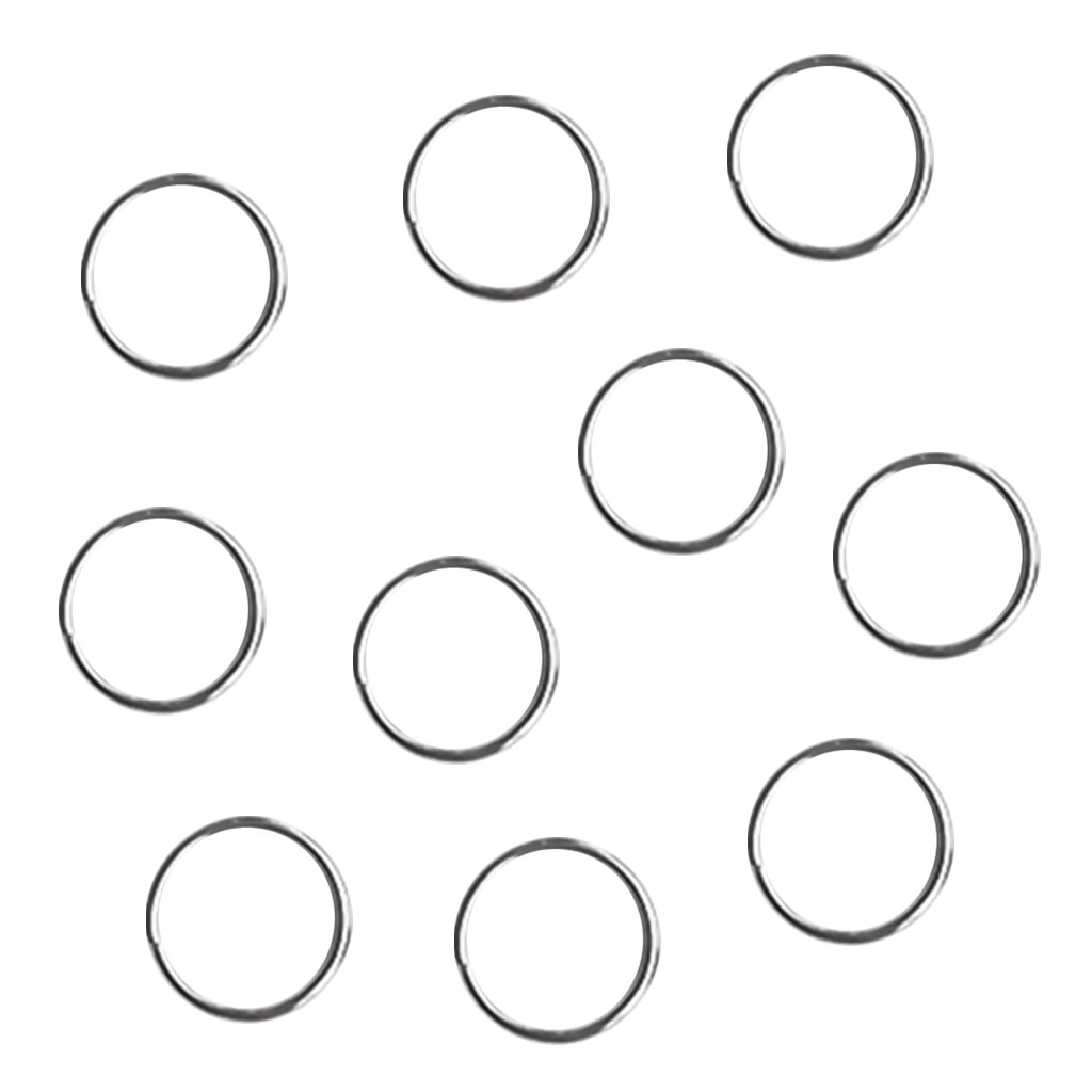 10x Silver 316 Stainless Steel Scuba Diving Split Ring Gear Attachment 30mm High Resistance Rust Lightweight and Durable