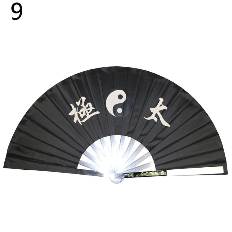 Rustfritt stål tai chi fan fitness kung fu kampsport ytelse dans fan rustfritt stål kampsport fan: 9