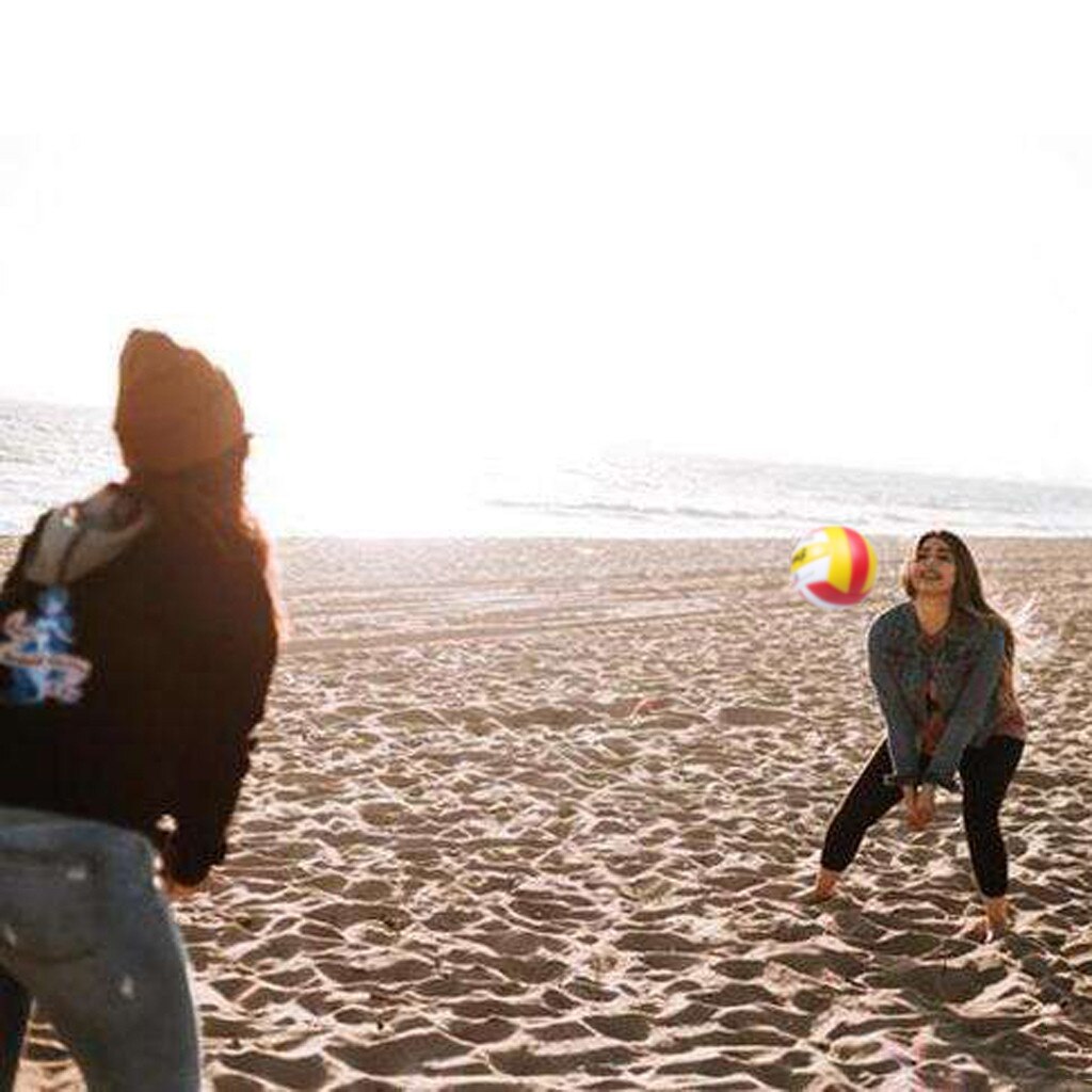 Tamanho oficial 5 voleibol formação de corrida competição praia bola macia jogo da equipe macio indoor prática de praia voleibol 10g3