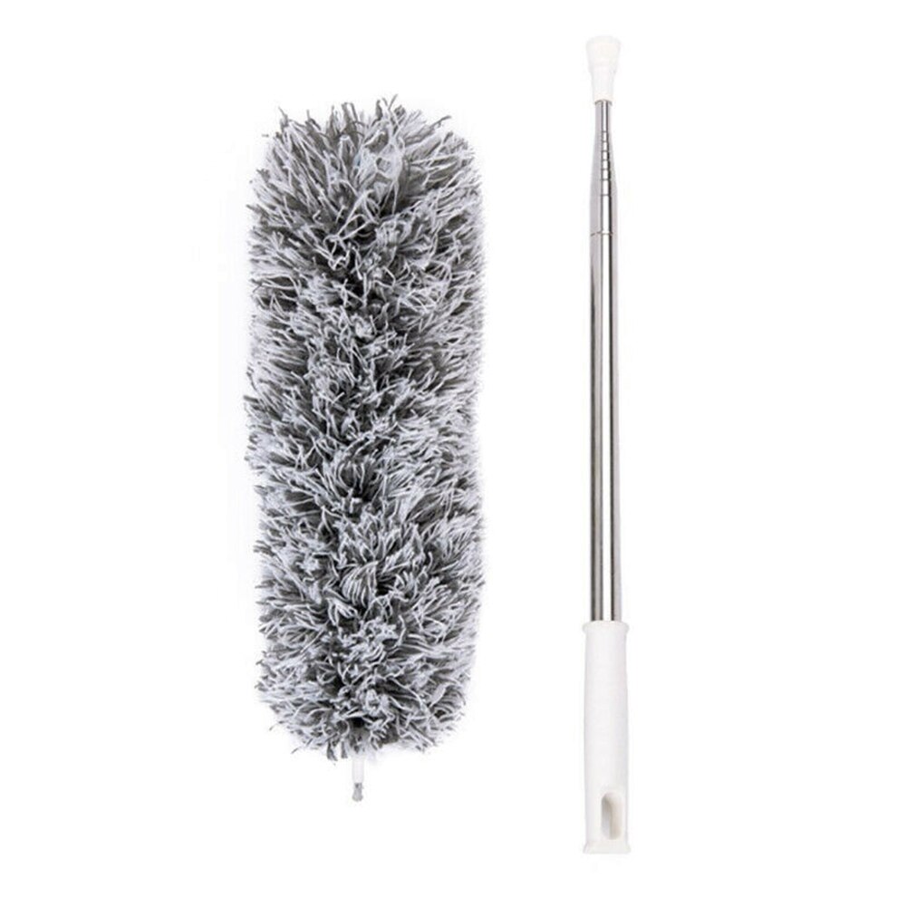 Non-retractable Microfiber Telescopic Handle Duster Dust Cleaner Flexible Home Cleaning Brush L9 #2