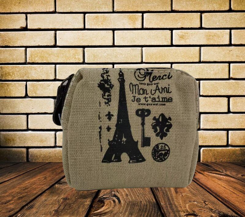 1Pc Meisje Kids Portemonnee Houder Sleutelhanger Zak Retro Mini Kids Rits Zak Nostalgische Geheugen Canvas Portemonnee Kleine: Tower Key