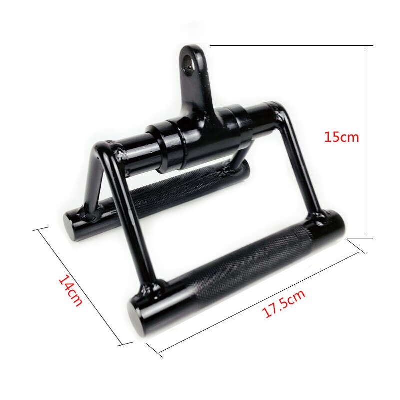 Hemgym fitness rodd v-stång remskiva kabel maskin handtag biceps triceps ryggmuskel träning handgrepp lat pull down bar
