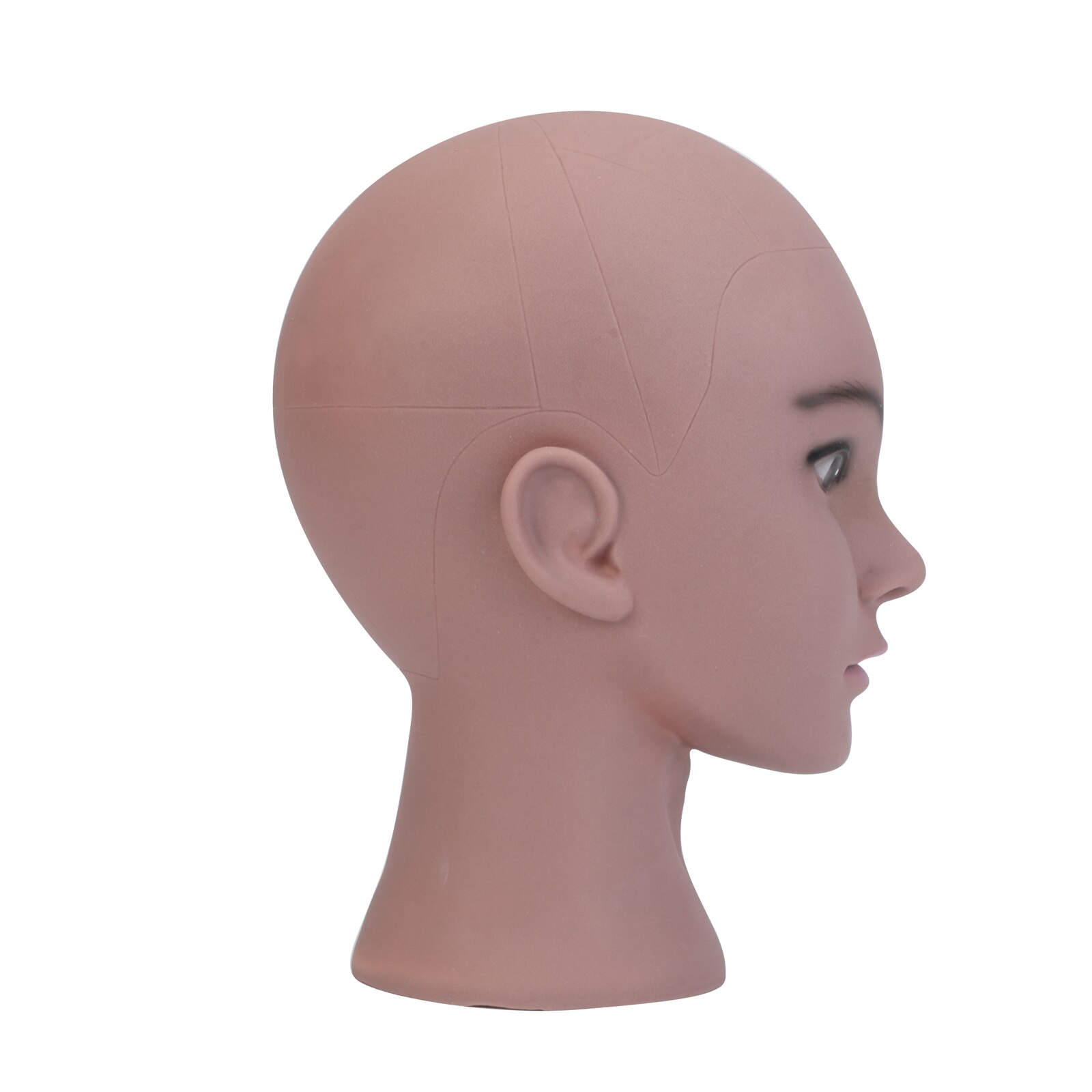 20&quot; Afro Mannequin Head Training Head for Wig Making Hat Display Cosmetology Manikin Head for Makeup Practice with Mini Tripod