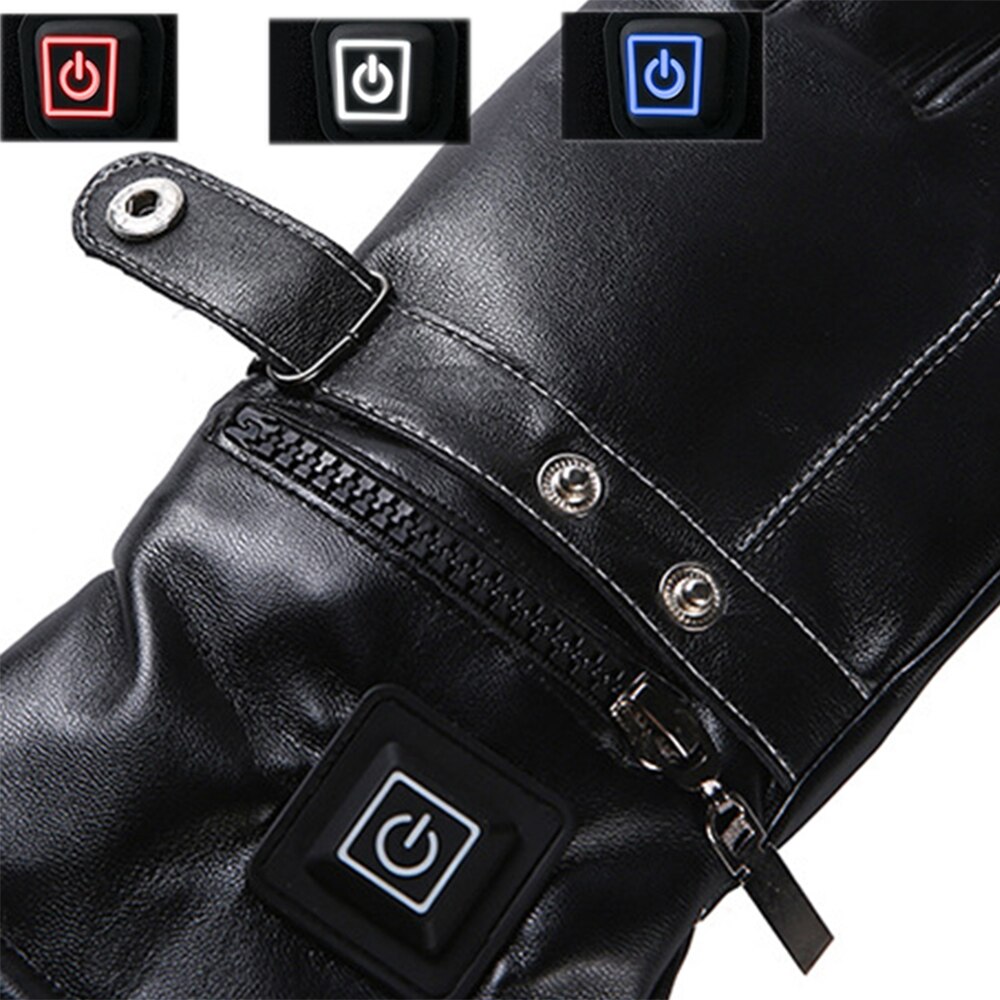 Motorfiets Handschoenen Verwarmde Handschoenen Usb Opladen Winter Warme Handschoenen Met Onafhankelijke Verwarming Chip Voor Skiën Fietsen Paardrijden
