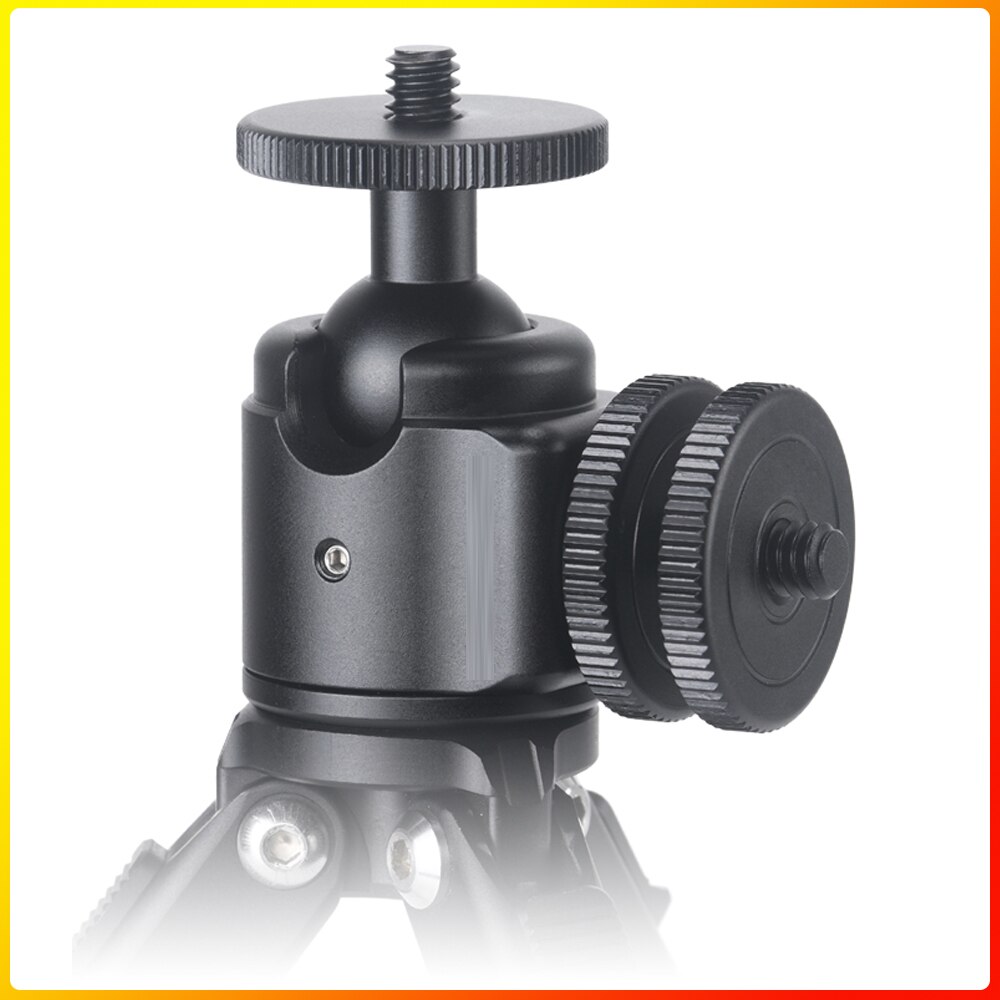 Extend Vlog Video Ball Head Cold Shoe for smartphone camera ues Microphone led light Monitor Together