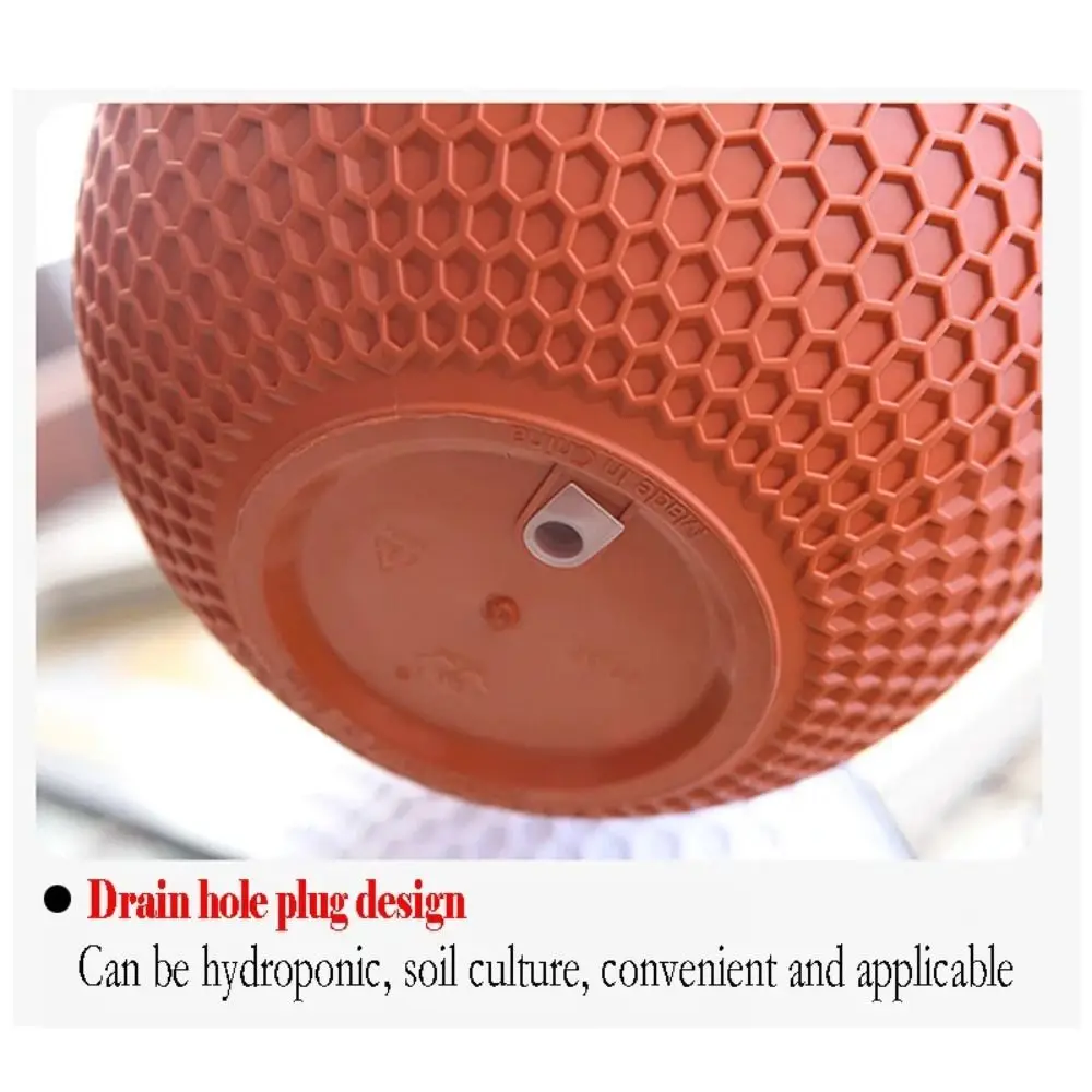 Plastic Imitatie Weven Bloempot Zelfabsorberende Outdoor Hydrocultuur Bloempot Tuindecoratie Hangende Bloemenmand