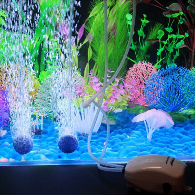 Luchtpomp luchtcompressor ultra stille aquarium zuurstof luchtpomp enkele & dubbele uitlaat 3w 220-240v eu stekker visaccessoires