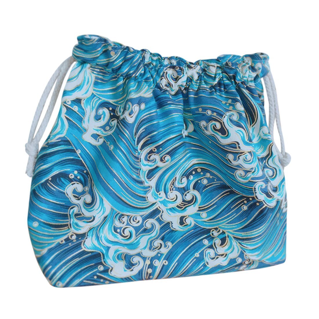 Moda almoço saco drawstring almoço sacos para mulheres crianças portátil lancheira estilo japonês bento tote bolsa de viagem piquenique