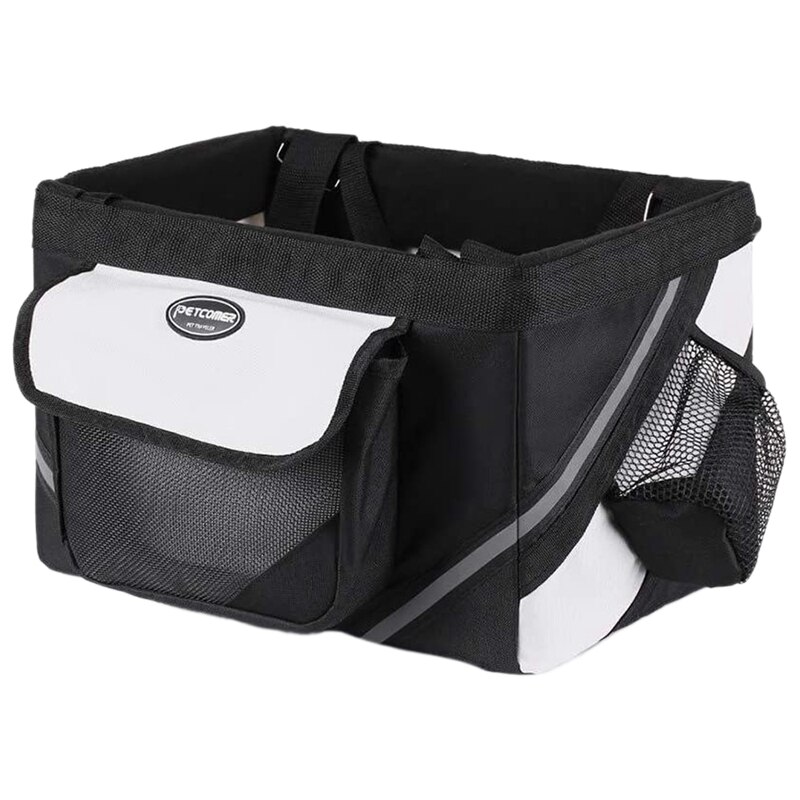 PETCOMER Pet Bicycle Carrier Bag Puppy Dog Travel Bike Carrier Seat for Small Dog Bicycle Basket