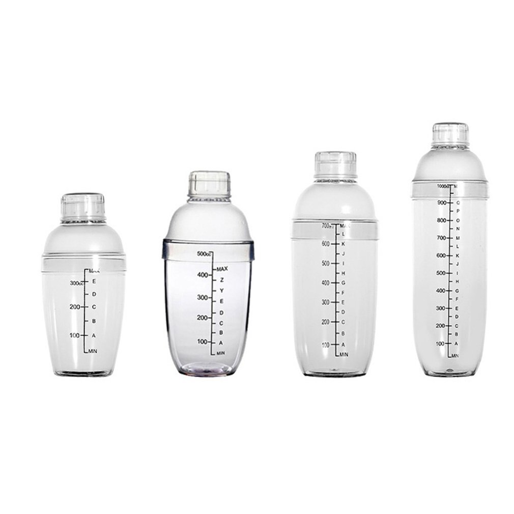 Shop Hand Shaker PC Snow Ke Cup With Black Scale Transparent Resin Snow Ke Pot Milk Tea Shop Hand Shaker