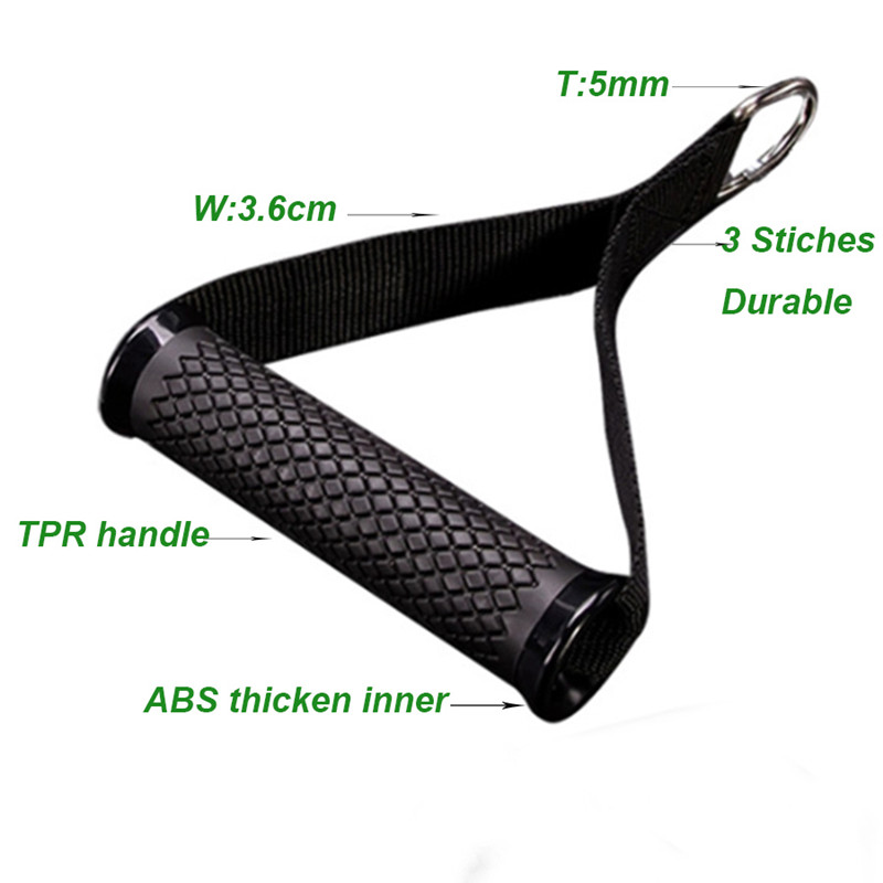 1PC Multifunctionele Gym Weerstandsbanden Handvatten Antislipgreep Sterke Nylon Singels Fitness Grip Puller Handvat Gantry Accessoires