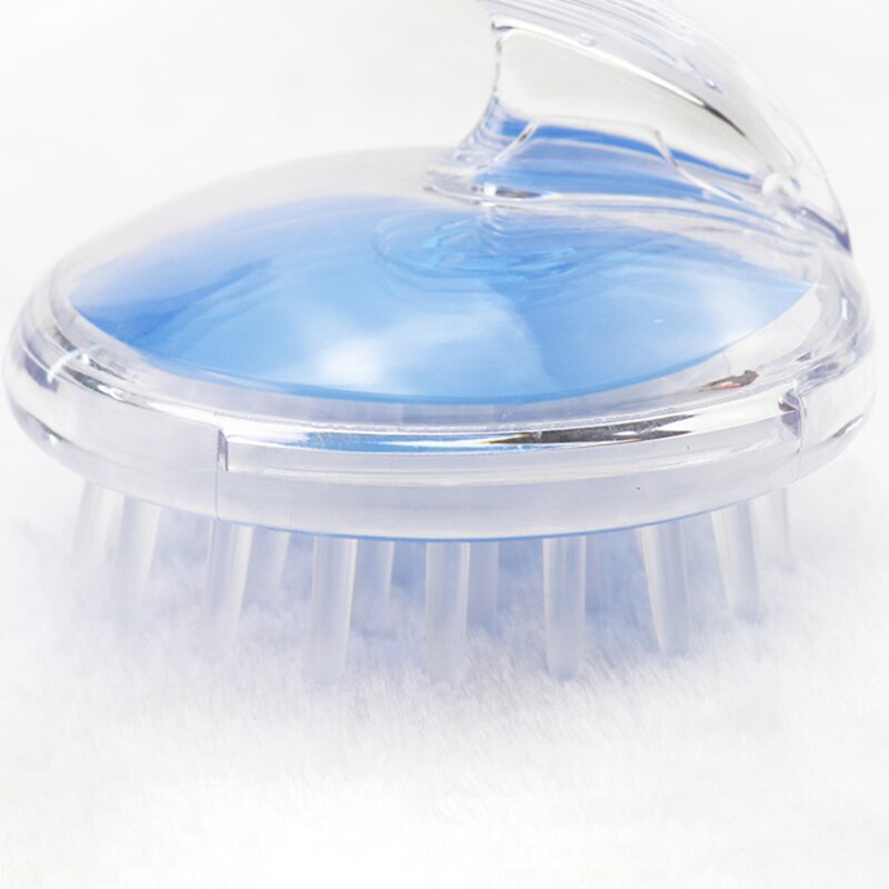 Roman Baby Haar Kamm 1Pcs Kopfhaut Massage Pinsel Kunststoff Transparent Nicht-slip Shampoo Kamm Kreative Kratzen Massage Spa liefert