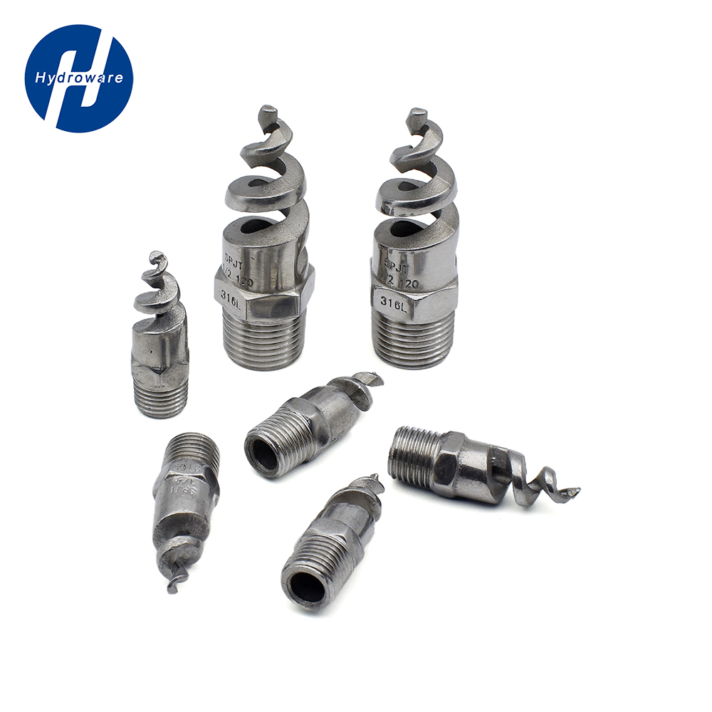 Bsp1/4 "3/4" 1 "2" Ss304/316 Roestvrijstalen Bd Draad Kegel Spiraal Jet Mondstuk Water Nevel Sprinkler Tuin Gazon Irrigatie Tool