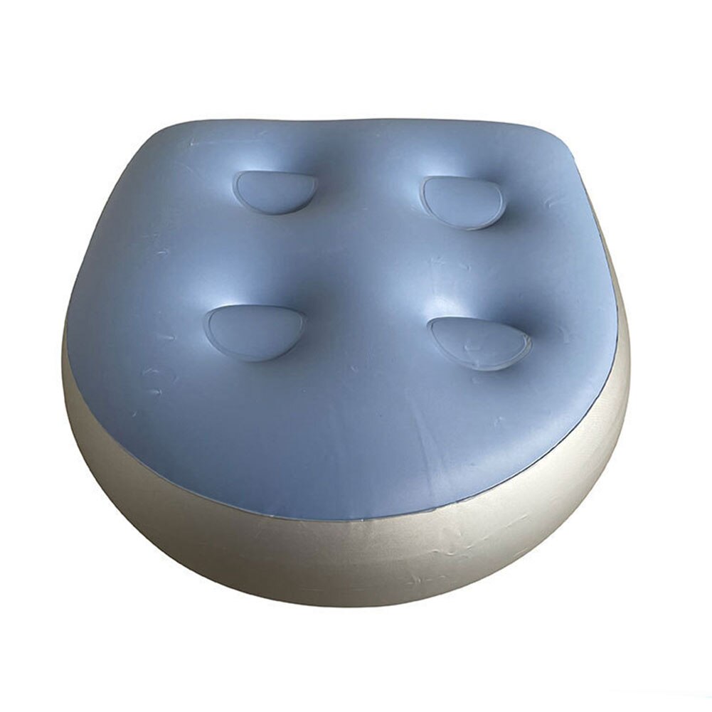Aufblasbares bootskissen, multifunktionaler badewannen-sitz, weiches badewannen-spa-kissen für erwachsene und kinder, blau, outdoor-strand
