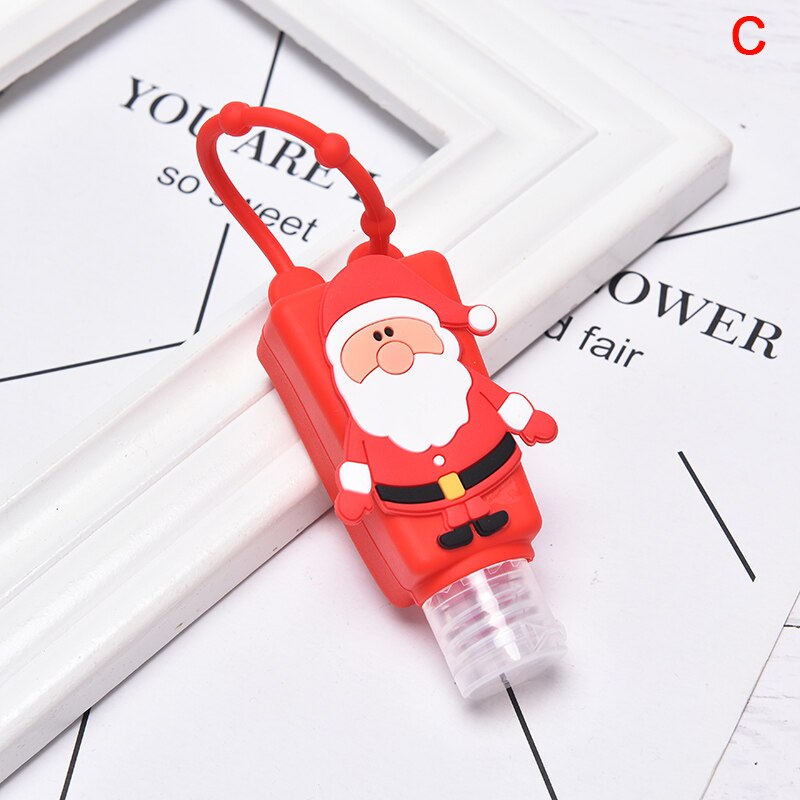 30ml mini jule søde julekarton håndsprit bruser lotion holder tom flaske: C