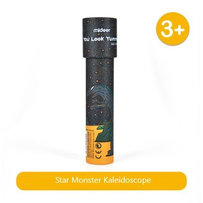 Diy Caleidoscoop Roterende Papier Educatief Speelgoed Polygon Prism Magic Kleur Wereld Kinderen Speelgoed Autisme Kid Educatief Speelgoed: Monster