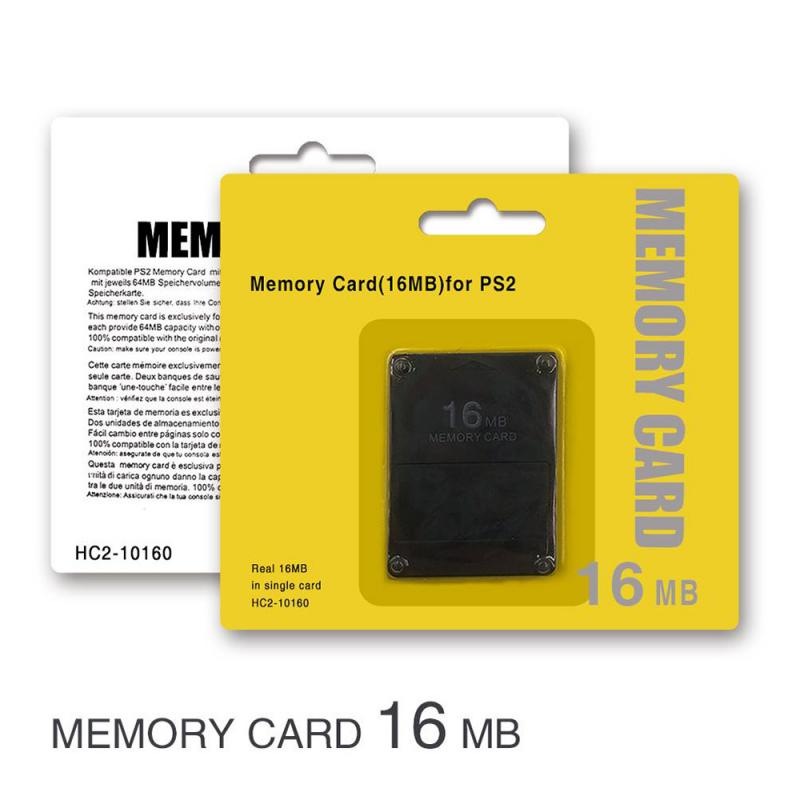 8/16/32/64/128/256mb cartão de memória para sony playstation 2 ps2 cartão de memória para acessórios ps2 consolas: 16M