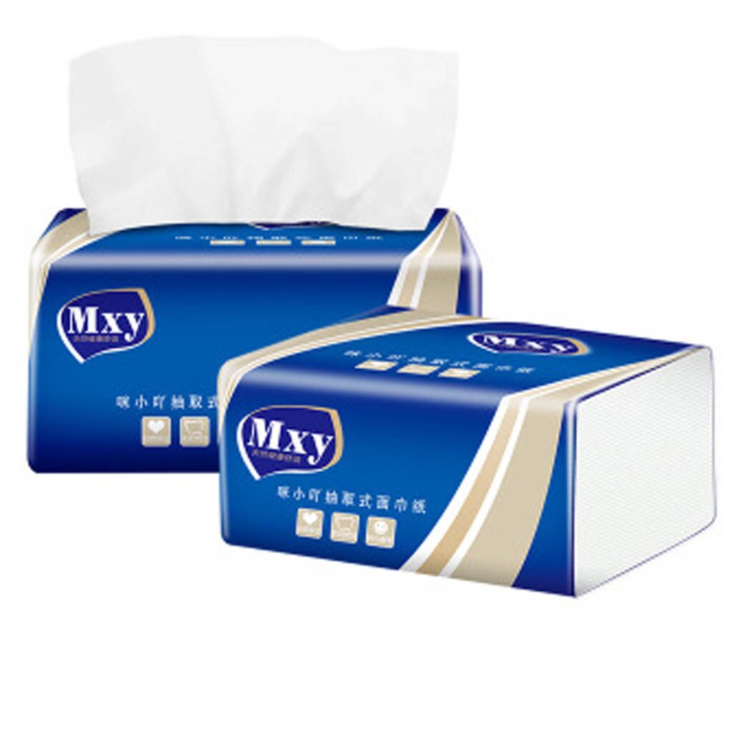 10 Bags Paper Extraction 100 Sheets 3-layers Skin-Friendly Paper Extraction Protogenesis Napkin Household Tissue Paper Non-Smell