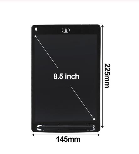 Grafische Tablet Elektronica Tekening Smart Lcd Schrijven Uitwisbare Tekentafel 8.5 12 Inch licht Pad Kerst kinderen: Black 8.5 inch