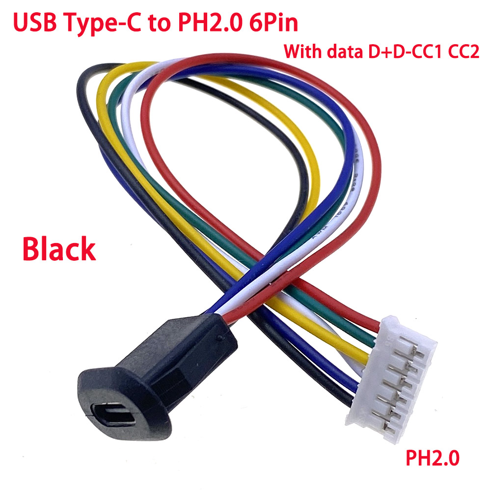 2/4/6P USB-C Connector Type-C Jack Female Type-C With card buckle High Current Fast Charging Jack Port USB-C Charger Plug Socket