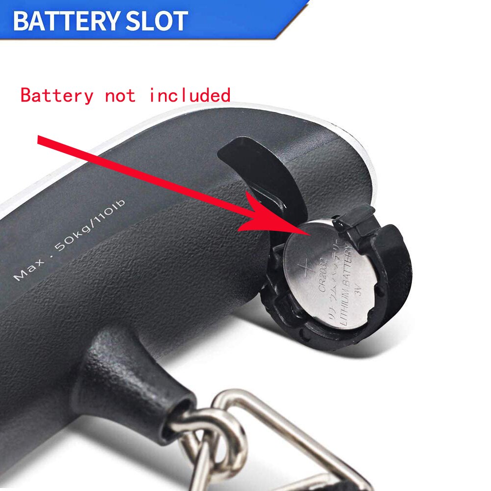Báscula Digital LCD portátil, balanza electrónica de 50kg, para equipaje colgante, Maleta de viaje, pesa bolsa, herramienta de equilibrio de peso