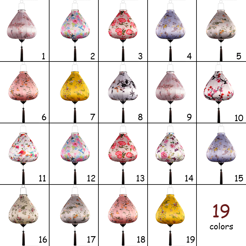 12/14inch Chinese Traditional Silk Lanterns Japan Waterproof Retro Style Scenic Spots Ancient Town Decor Palace Lantern