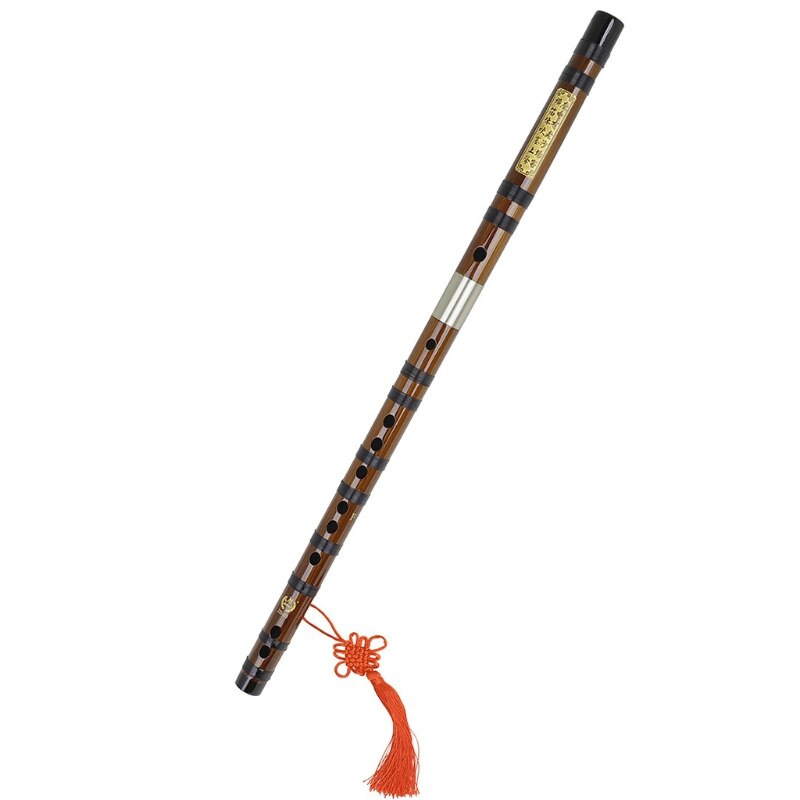 Professional Bamboo Flute - C, D, E, F, G Keys - Chinese Dizi Transverse Woodwind Instrument