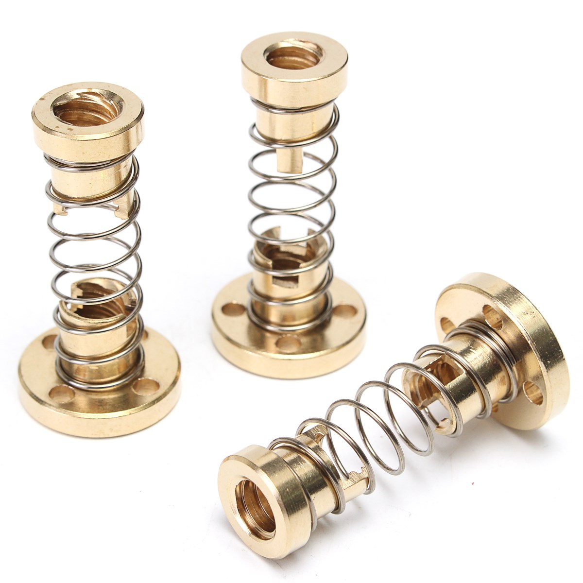 3D Printer Onderdelen T8 Anti-Backlash Lente Geladen Moer Voor 2mm/4mm/8mm Acme messing Schroefdraad Staaf Lood Schroeven Verstelbare