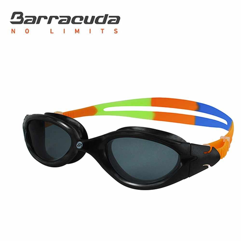 Barracuda Professionele Zwembril Gebogen Lenzen Anti-Fog Uv Bescherming Fitness & Training Voor Volwassenen Mannen Vrouwen #31720: black