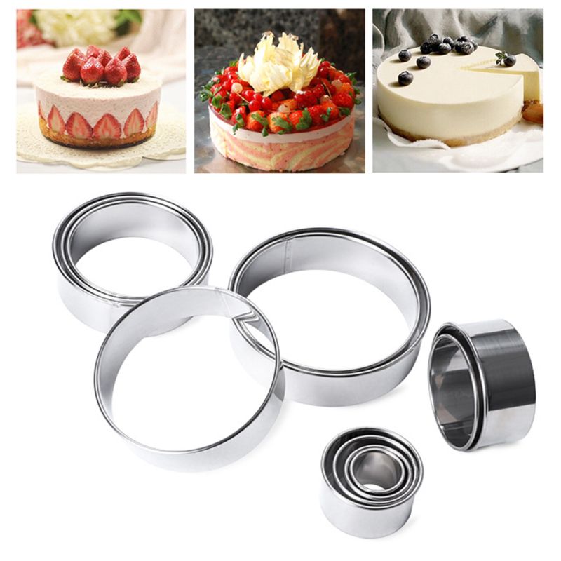 14 Pcs Open Cutter Ronde Cookie Mallen Rvs Sweet Mallen Voor Koken H58C