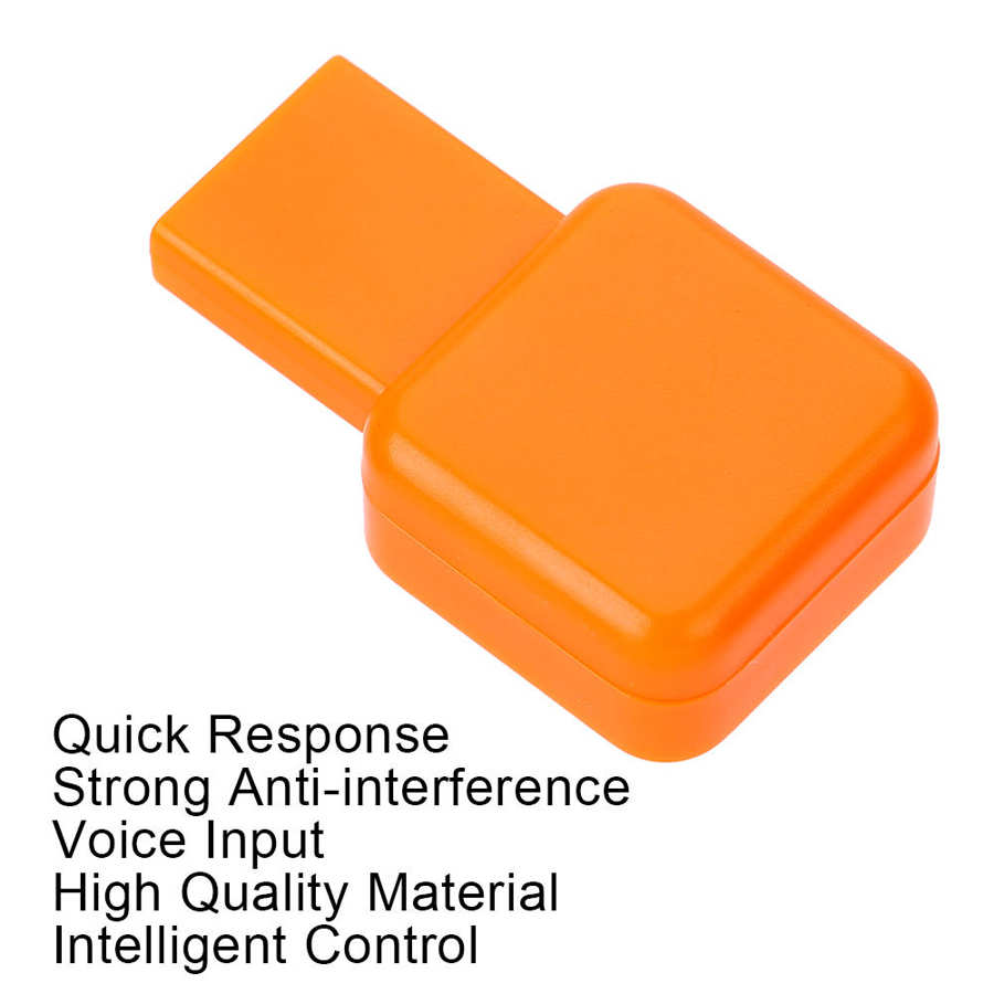 Mini USB Computer Microphone Wireless Microphone External Sound Card Computer Accessory Orange