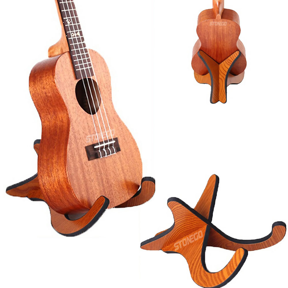 Ukulele Stand Guitar Ukulele Stand Wooden StandInstrument PartStonego Guitar Accessories