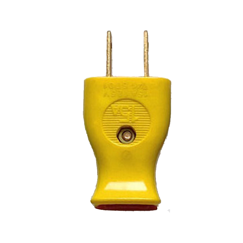 Prise de câble remplaçable en bakélite américaine, noir, jaune, bleu, rouge, blanc, 2 pôles, 15A, femelle, mâle, prise de fil américain, multiprise japonaise: YELLOW