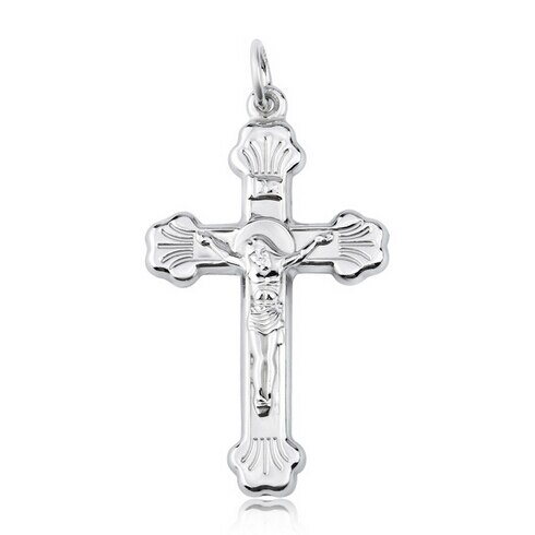 100% Massief Echte 925 Sterling Zilveren Jesus Cross Hanger Ketting Voor Mannen Vrouwen Sieraden + Gratis Ketting