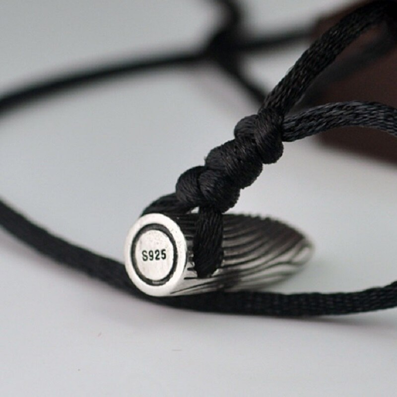 Colgante de bala de plata de ley 925 Original para hombre, joyería de de plata sólida Vintage para hombre (HY)