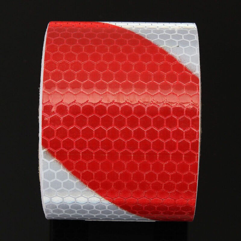 3M x 5cm car warning safety reflective tape film red and white reflective safety warning show off tape film sticker