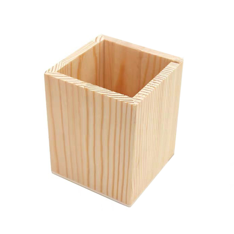 Office Organizer Desktop Houten Pen Opbergdoos Potlood Pot Pennenhouder Make Borstel Container Home Office Briefpapier Leveringen: 01