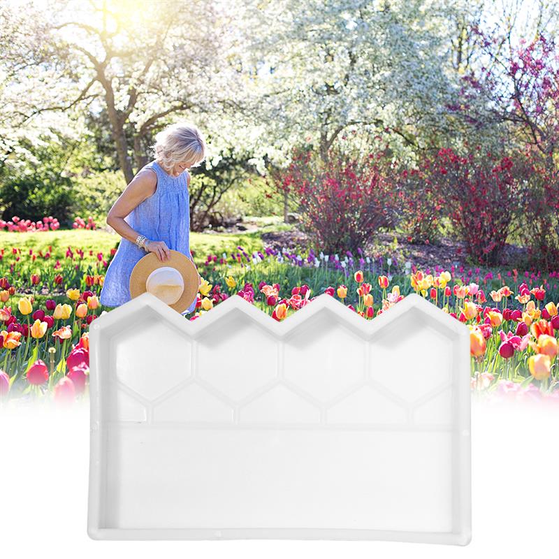 Fence Concrete Cement Stone Mold Lawn And Flower Beds Garden Pond Garden Antique Brick Cement Garden Mold Mold