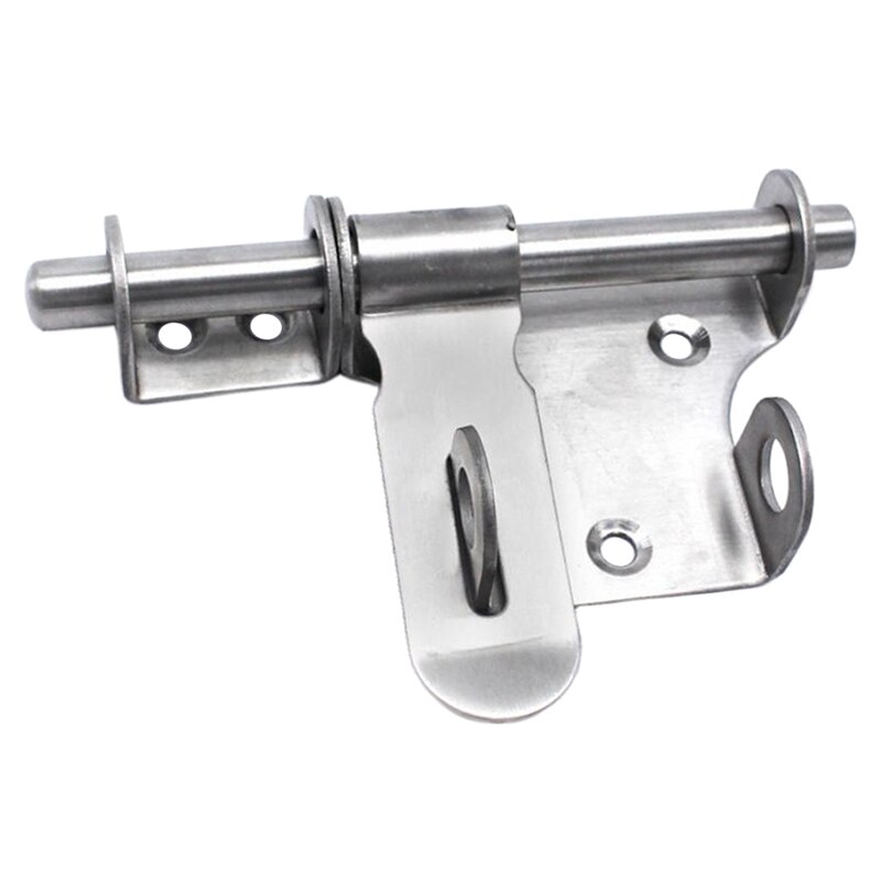 Stainless Steel Security Door Lever Action Latch Slide Bolt Home Anti-theft Lock