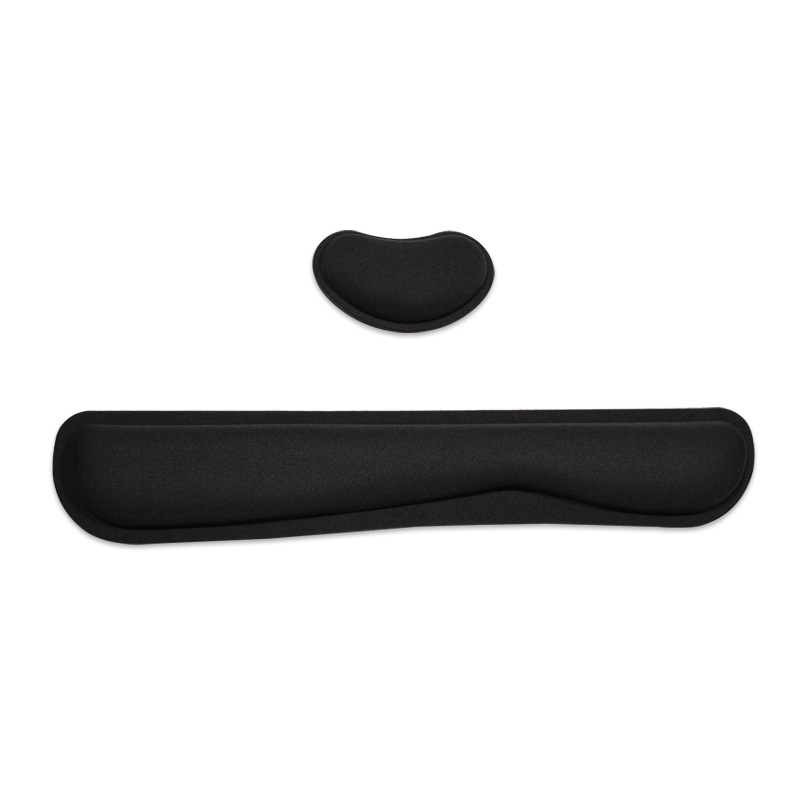Mouse & Keyboard Wrist Support Pad Protection Rest pad For PC Gamer Office Laptop Keyboard Mouse Mat Memory Nonslip Cotton Rest: Coffee