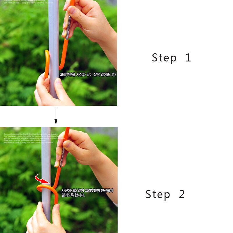 Stainless Steel Camping Hook Lamp Hanging Pole Hanger Outdoor Camping Equipment Portable J99Store