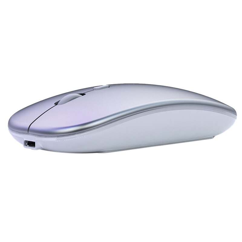 Rechargeable Mouse Wireless Silent LED Backlit Mice USB Optical Ergonomic Mouse PC Mouse for Laptop Computer PC White: Default Title