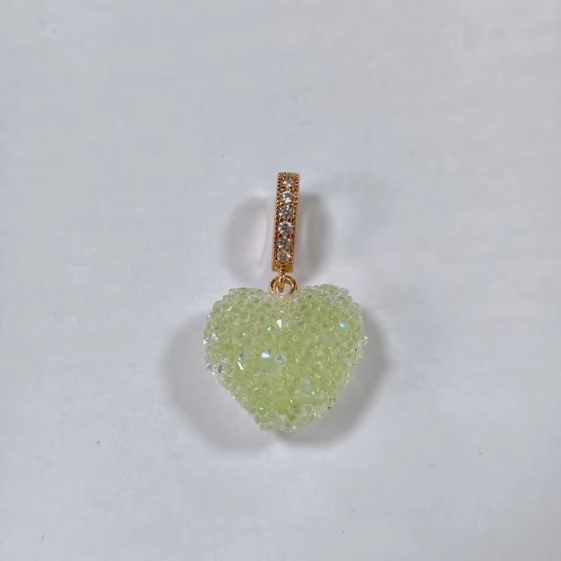 Kleurrijke hartvormige hanger met trendy engelse woorden, hars, liefdeshart, zirkonia bedeltje, sleutelbeenketting, halsketting voor vrouwen,  y2k sieraden: Blauw