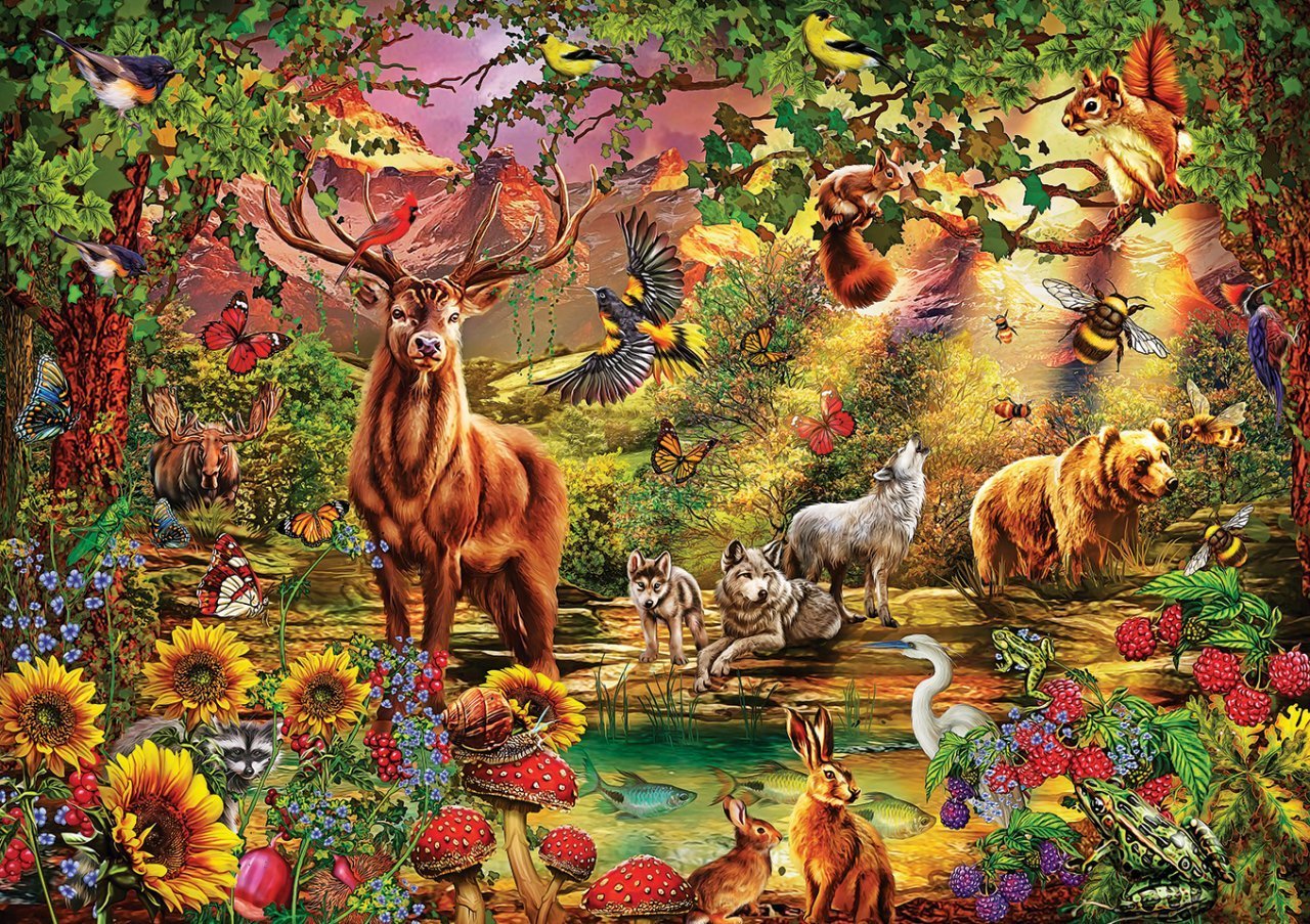 Art Puzzle Magical Forest 1000 Piece Jigsaw Puzzle