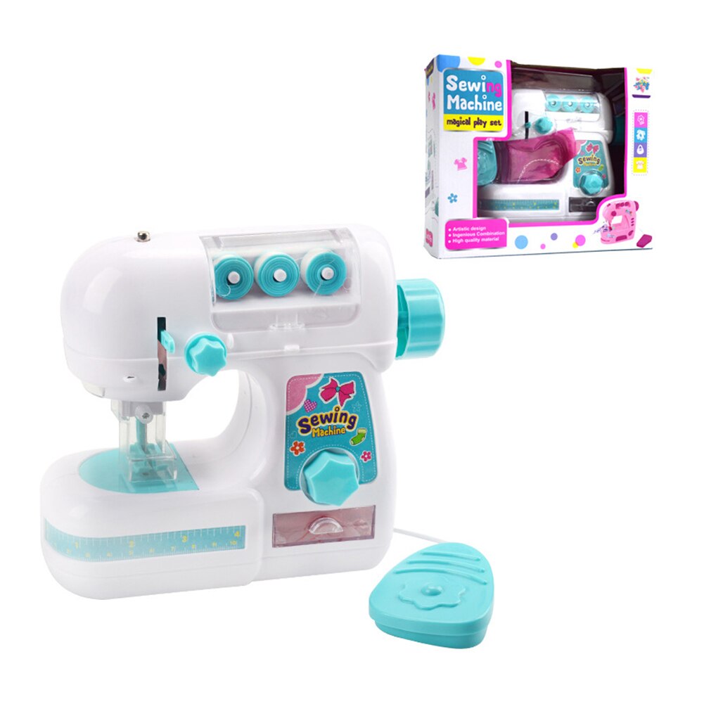 Clothes Sewing Machine Mini Portable Handheld Home Electric DIY Housekeeping Toy Educational Learning Study Toy