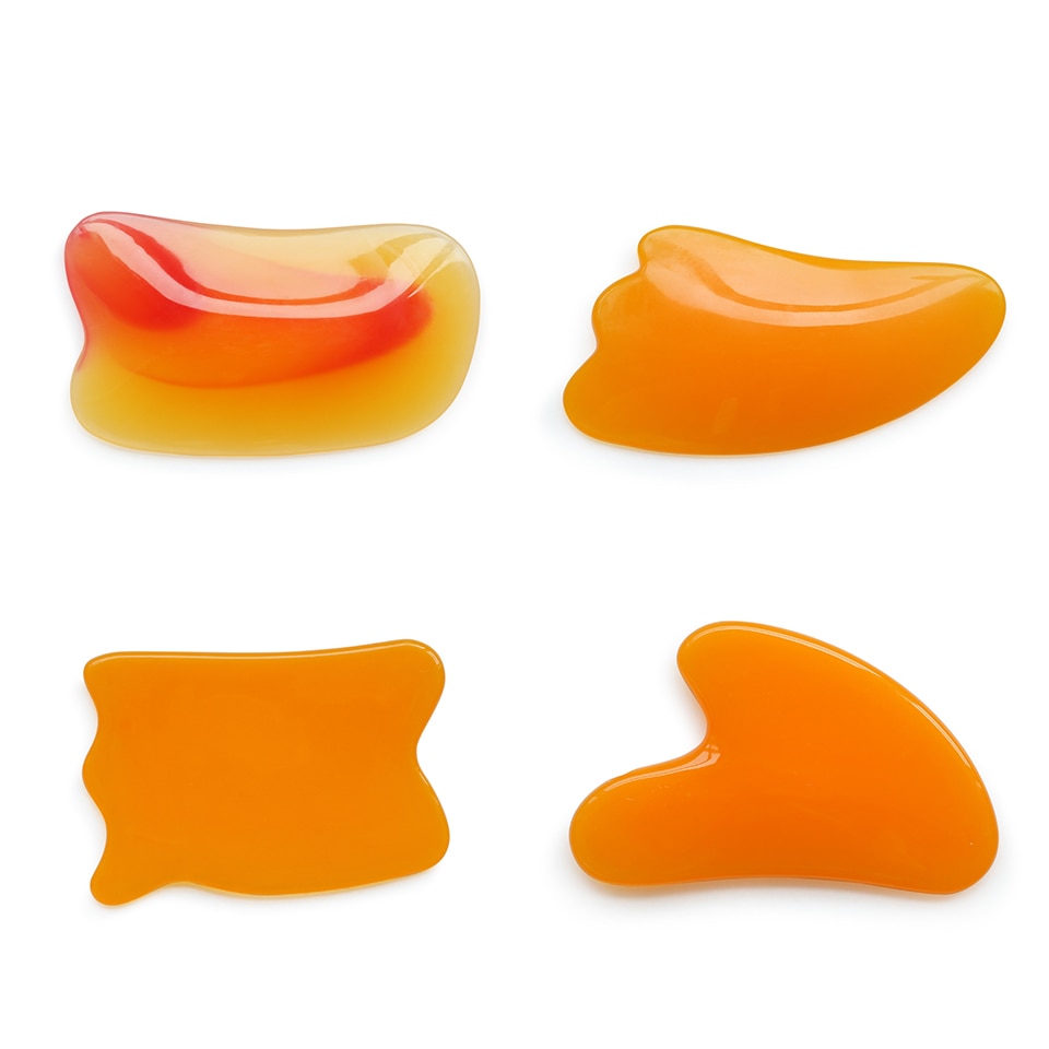 Plast gua sha skrape tradisjonell fysisk guasha brett skrapeverktøy spa salong ansikt kroppsmassasje løfting slank ansiktsmassasje